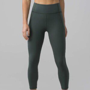 Lululemon Final Lap Crop *23" Dark Forest SIZE 8